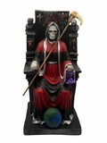 Santa muerte (Black/red) on throne
