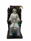 Santa muerte (white) on throne