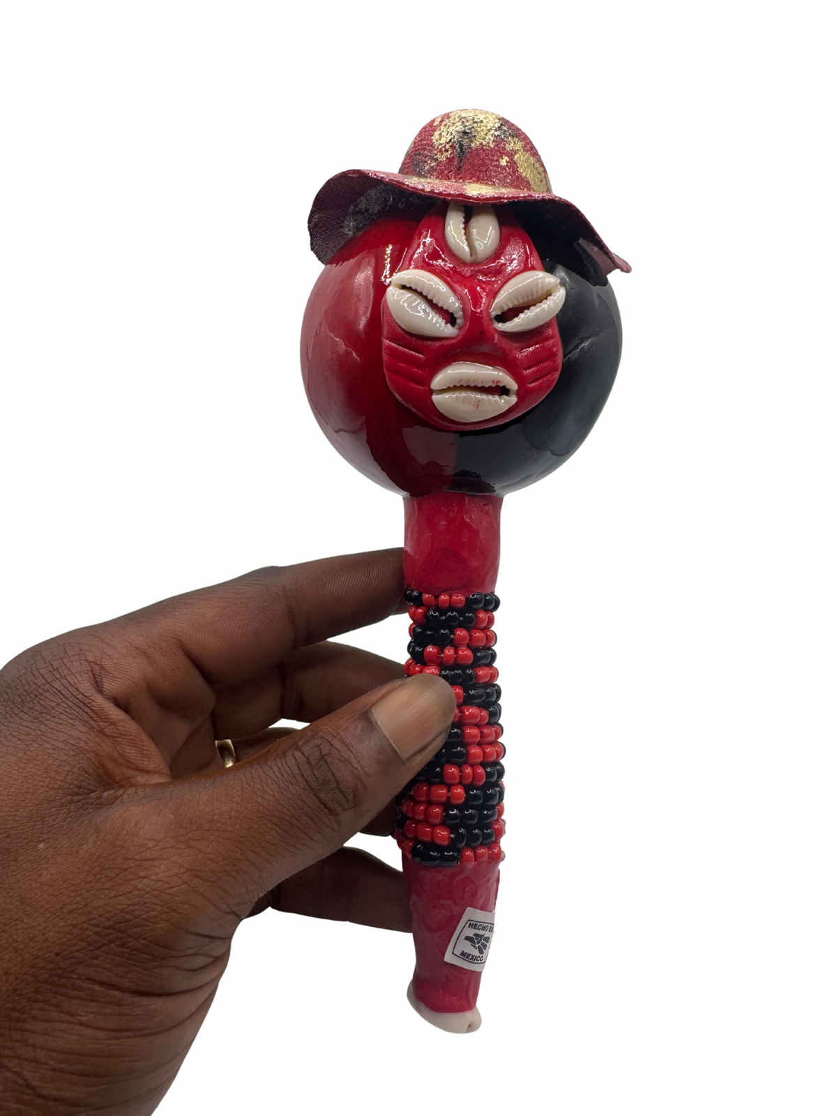 Elegua maraca w/hat